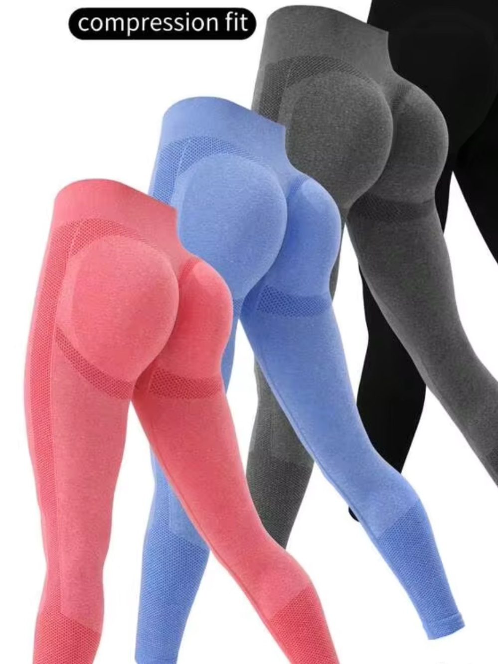 Seamless High-Rise Women’s Compression Leggings -